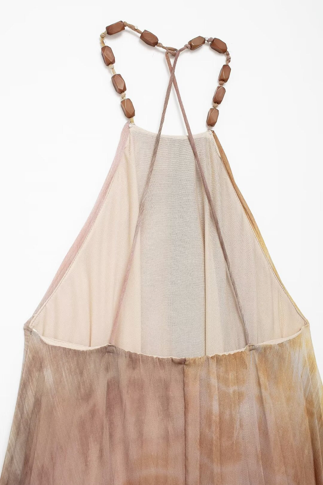 Albina Plissiertes Neckholder-Maxikleid für den Urlaub