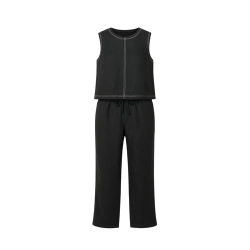 Skyla Split-Back Linen Set