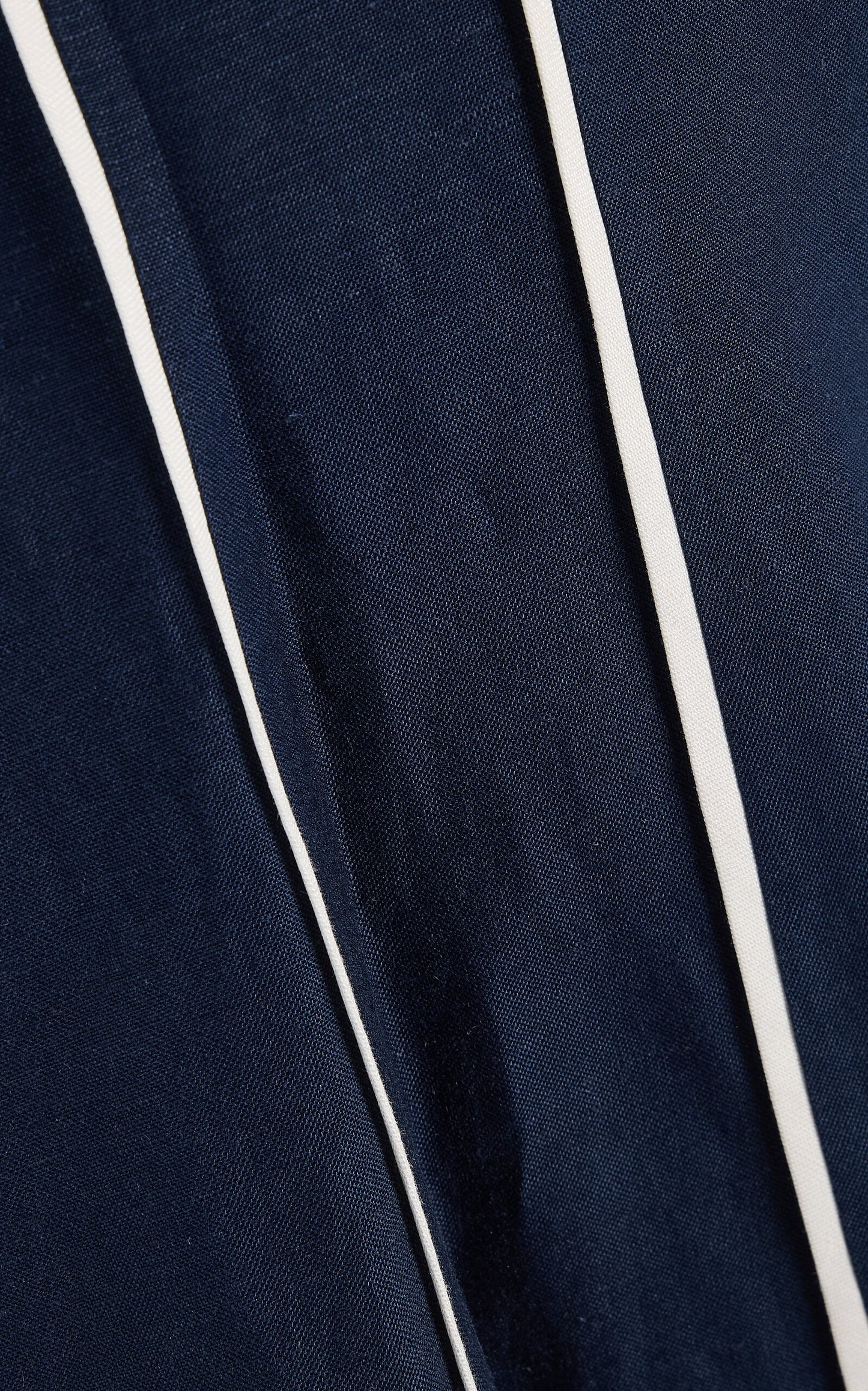 Capri Contrast Piping Linen Dress