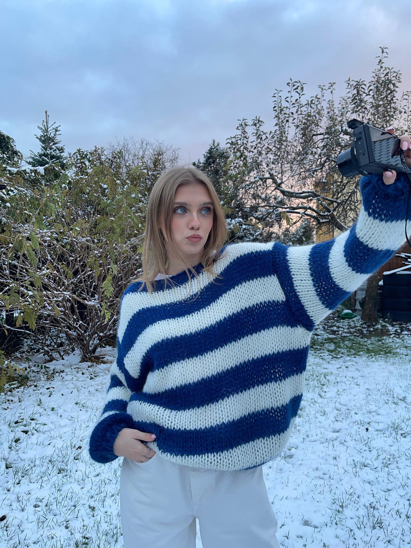 Striped Knit Sweater