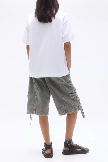 Bawełniana koszulka Keelara Relaxed Fit