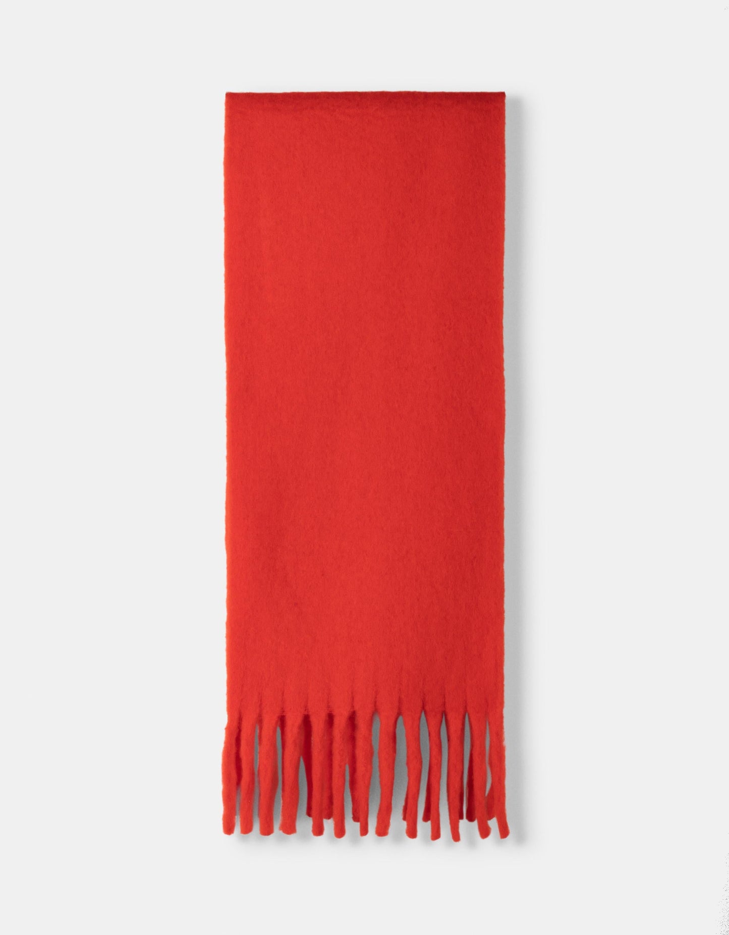 Oversized Scarf - Women's Chunky Fringe Oversized Wool-Blend Scarf