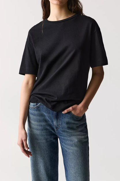 Bawełniana koszulka Keelara Relaxed Fit