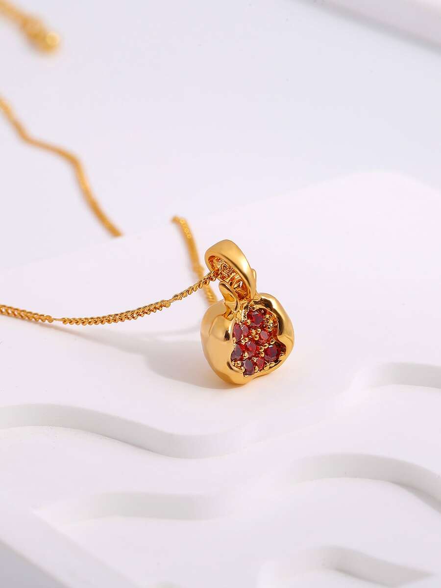 Ravenna Pomegranate Pendant Necklace & Earrings