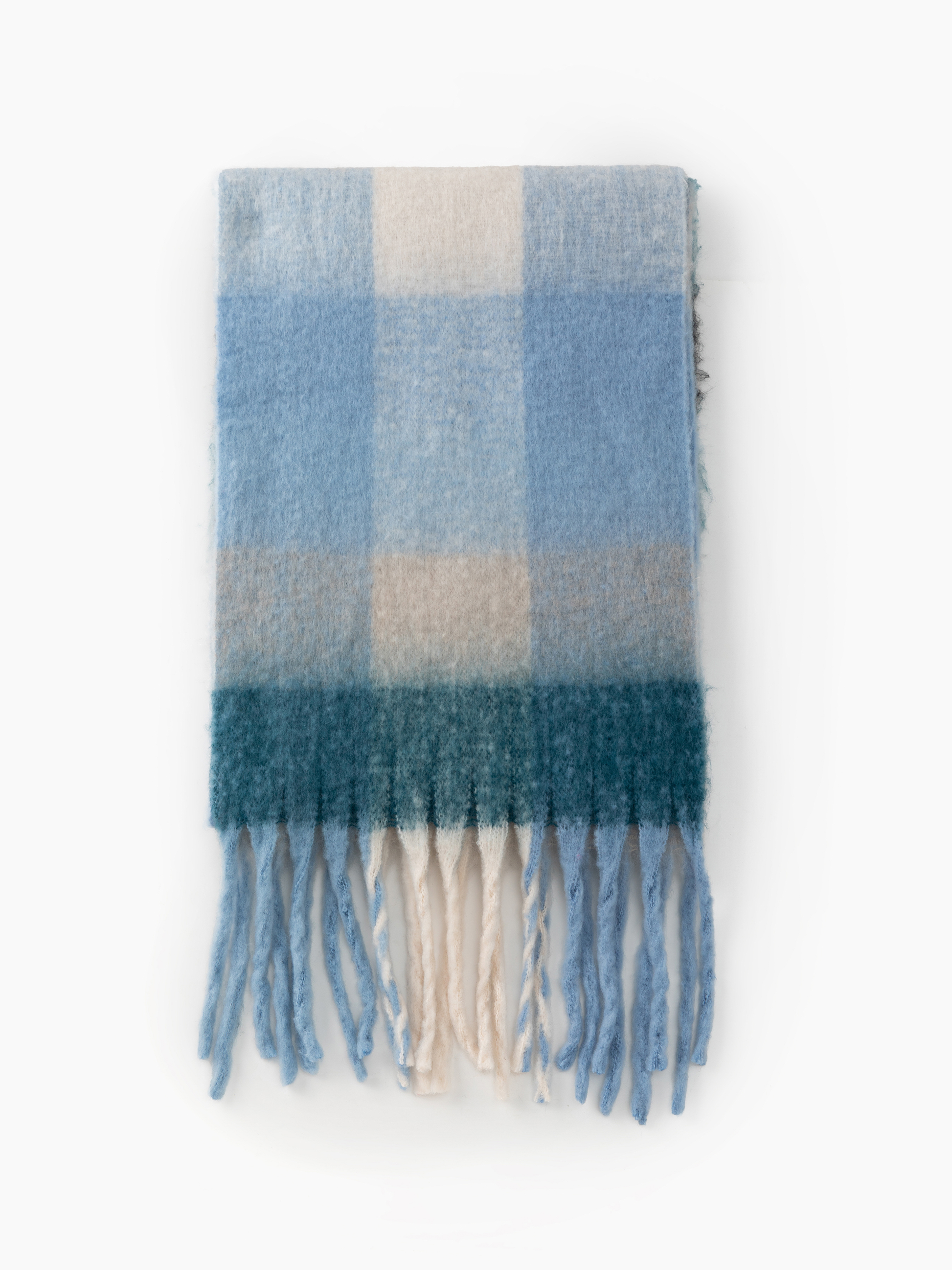 Waverly Plaid Scarf - Women's Oversized Soft Fringed Plaid Scarf