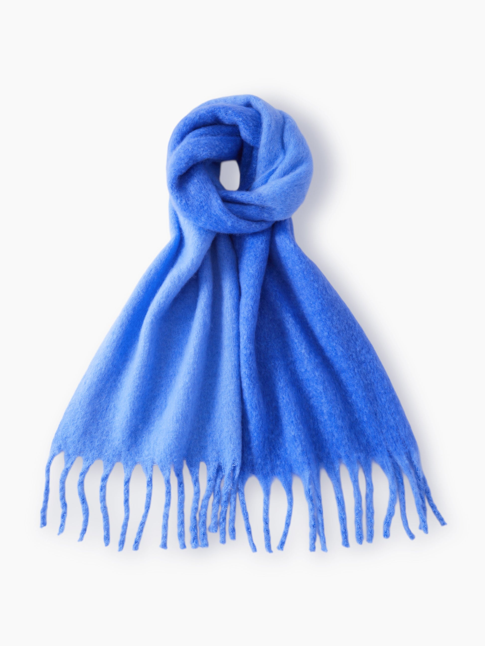 Oversized Scarf - Women's Oversized Fringe Two-Tone Thick Chunky Scarf