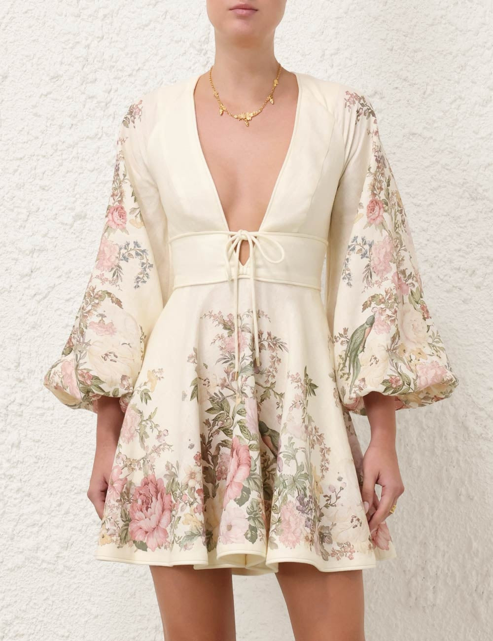 Fleur Lantern Sleeve Dress