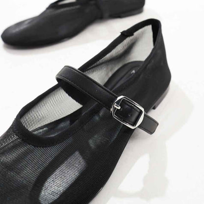 Tina Mesh Panel Ballet Flats