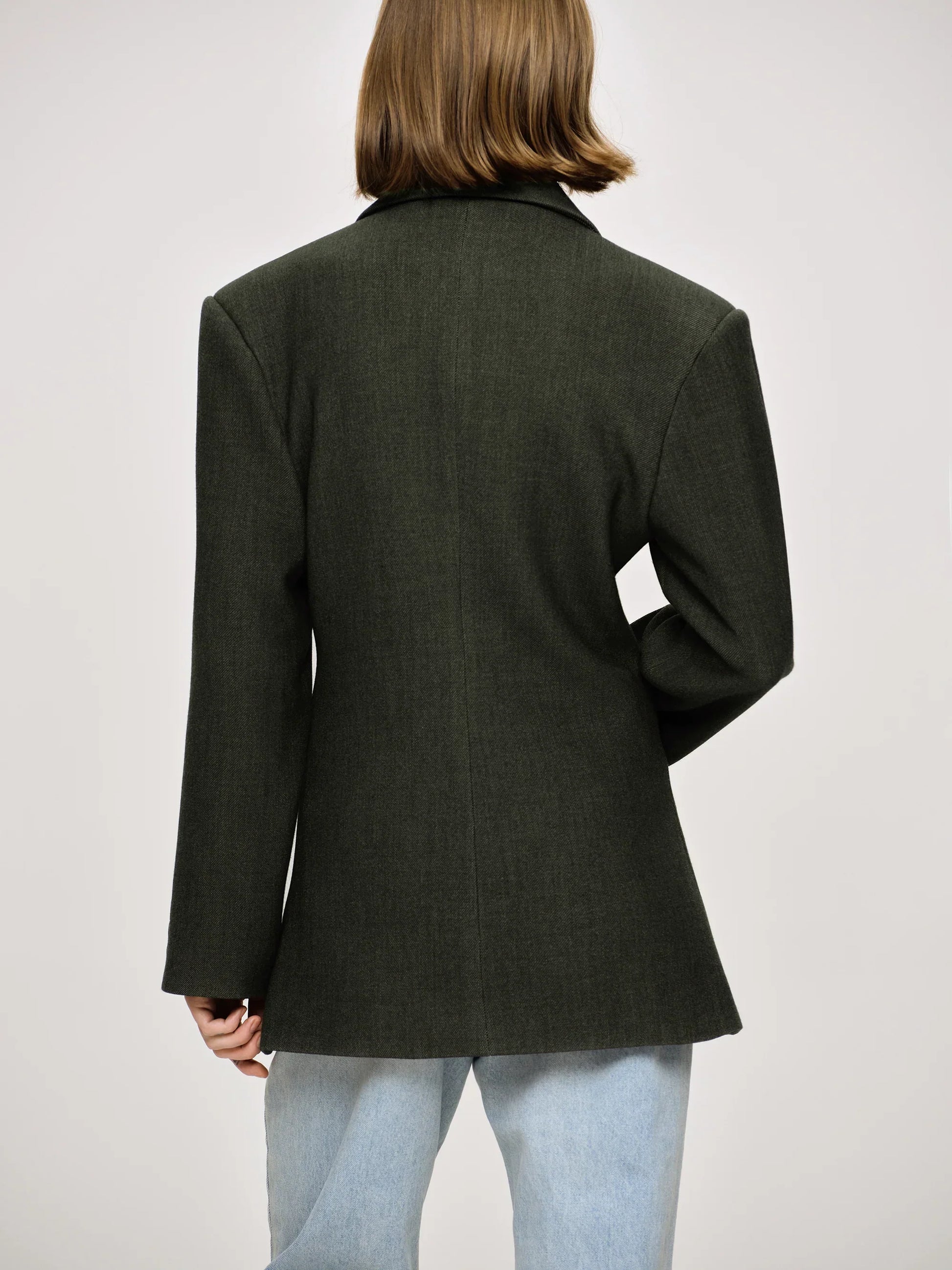 Double Breasted Blazer - Women’s Tailored Long Sleeve Formal Blazer