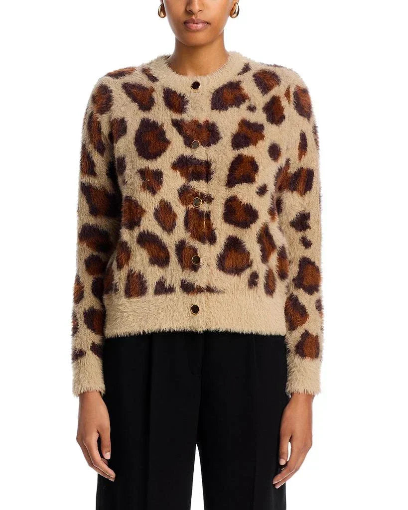 Leopard Print Cardigan - Women’s Button Down Long Sleeved Leopard Cardigan