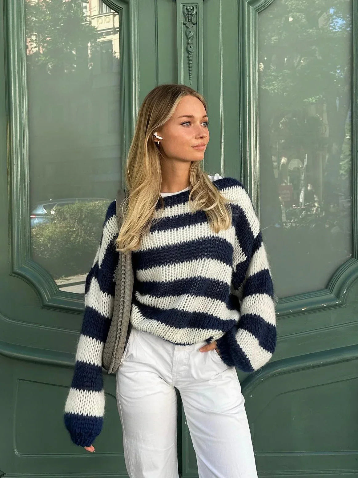 Striped Knit Sweater