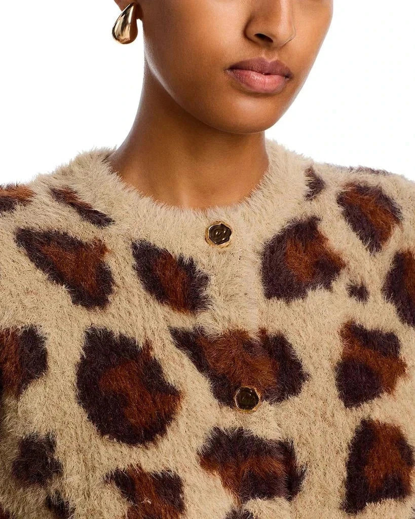 Leopard Print Cardigan - Women’s Button Down Long Sleeved Leopard Cardigan