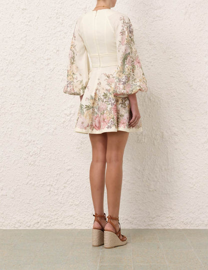 Fleur Lantern Sleeve Dress