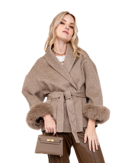 Nadine Wool Belted Coat