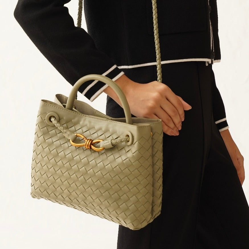 Martina Woven Leather Bag