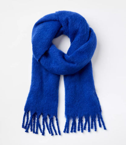 Thick Scarf - Women's Oversized Thick Fringed Chunky Scarf for Winter