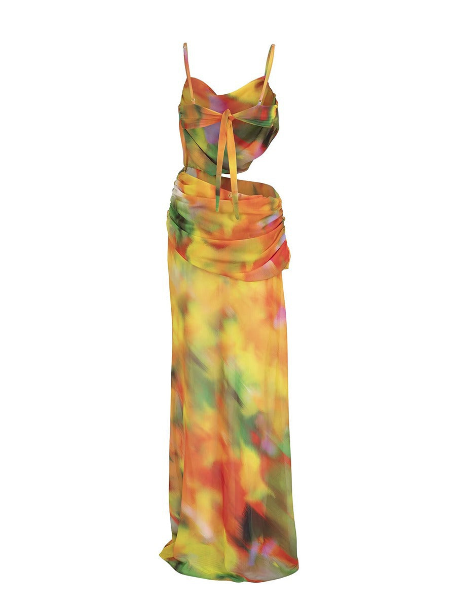 Swimsuit Cover Up Dress - Women's Printed Lightweight Summer Beachwear