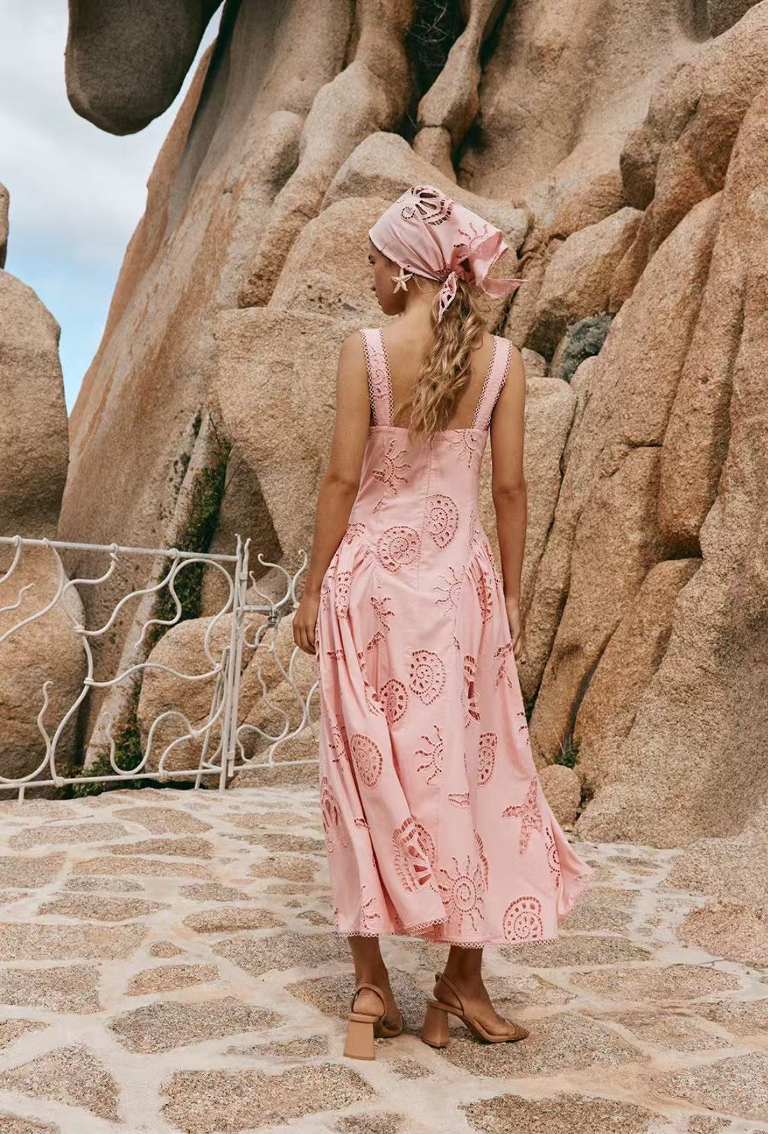 Tiana Eyelet Embroidery Sundress