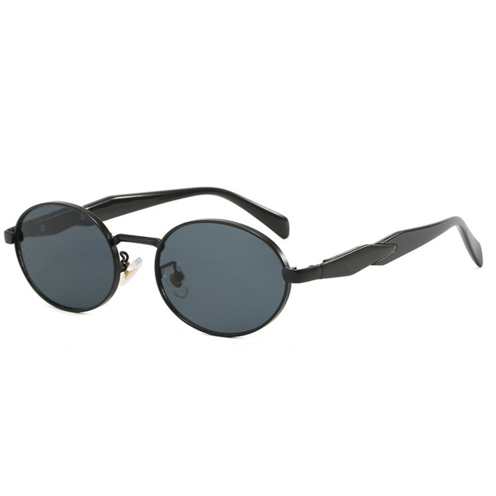 Lyra Round Sunglasses - Women's Metal Frame Vintage Round Sunglasses