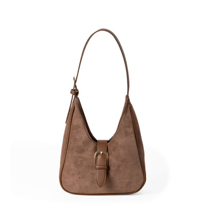 Lulu Suede Shoulder Bag