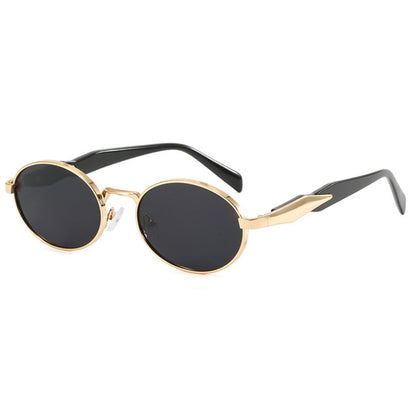 Lyra Round Sunglasses - Women's Metal Frame Vintage Round Sunglasses