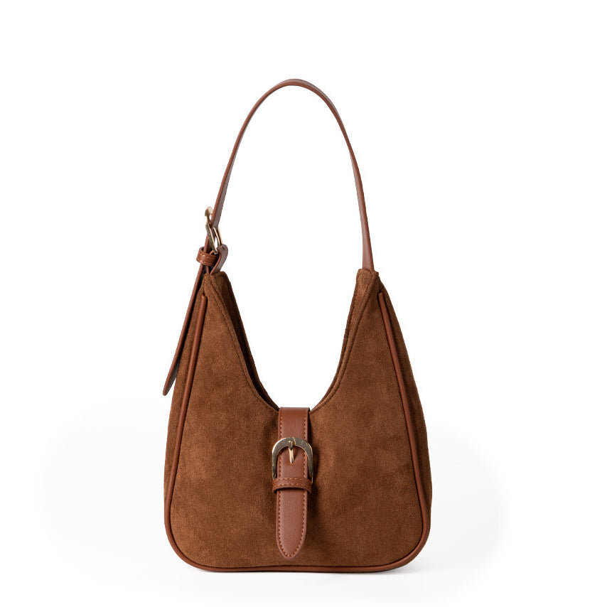 Lulu Suede Shoulder Bag