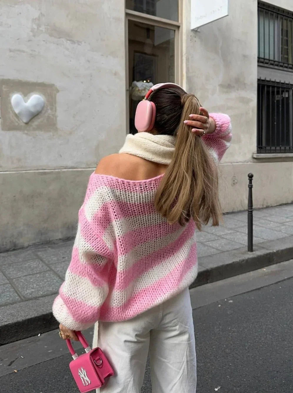 Striped Knit Sweater