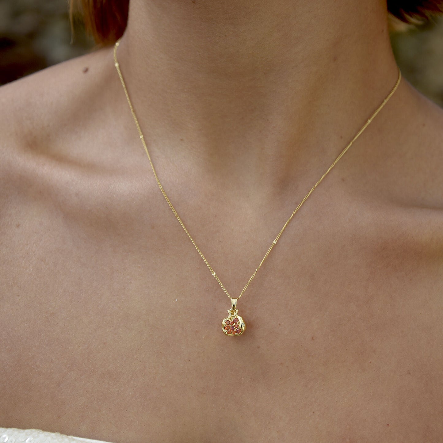 Ravenna Pomegranate Pendant Necklace & Earrings