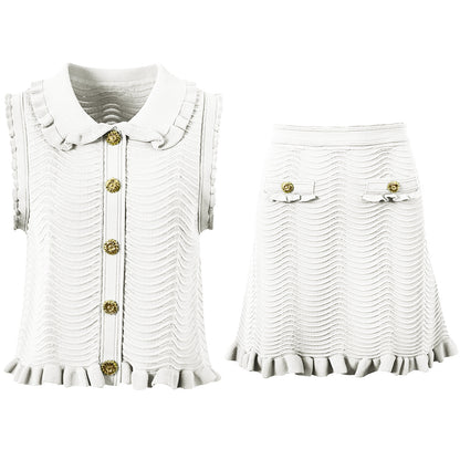 Kristin Knit Two-Piece Matching Skirt Set