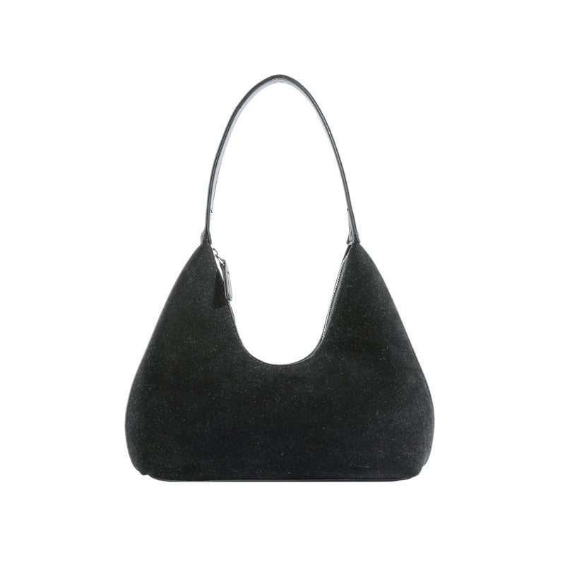 Frankie Suede Shoulder Bag