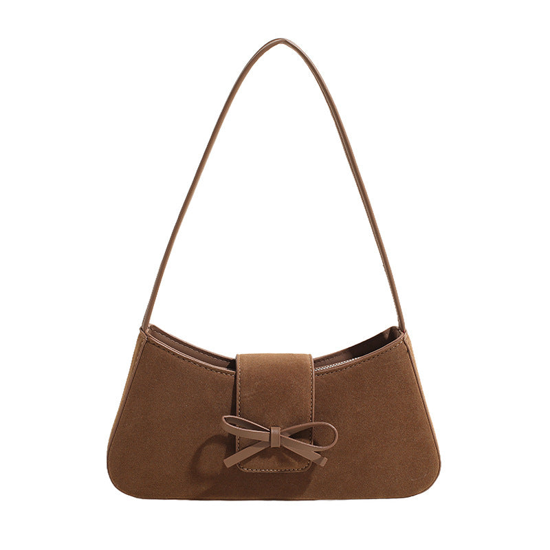 Tori Suede Shoulder Bag