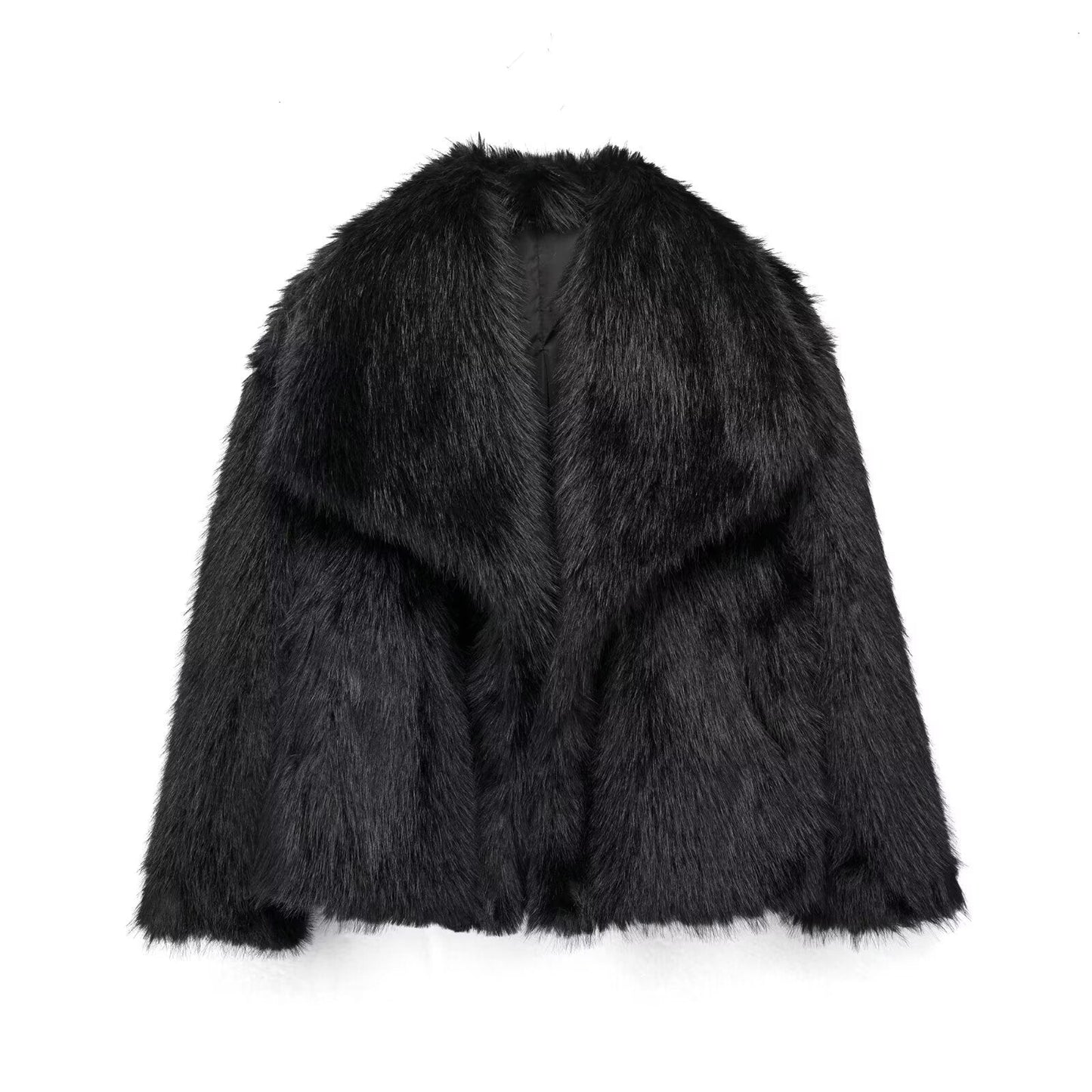 Ophelia Faux Fur Jacket - black