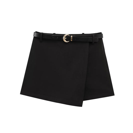 Lula Belted Wrap-Front Skort