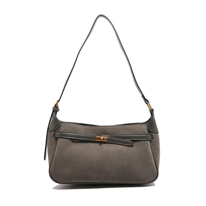 Ava Suede Shoulder Bag