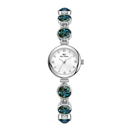 Vintage Styled Watch - Gemstone dainty womens watch