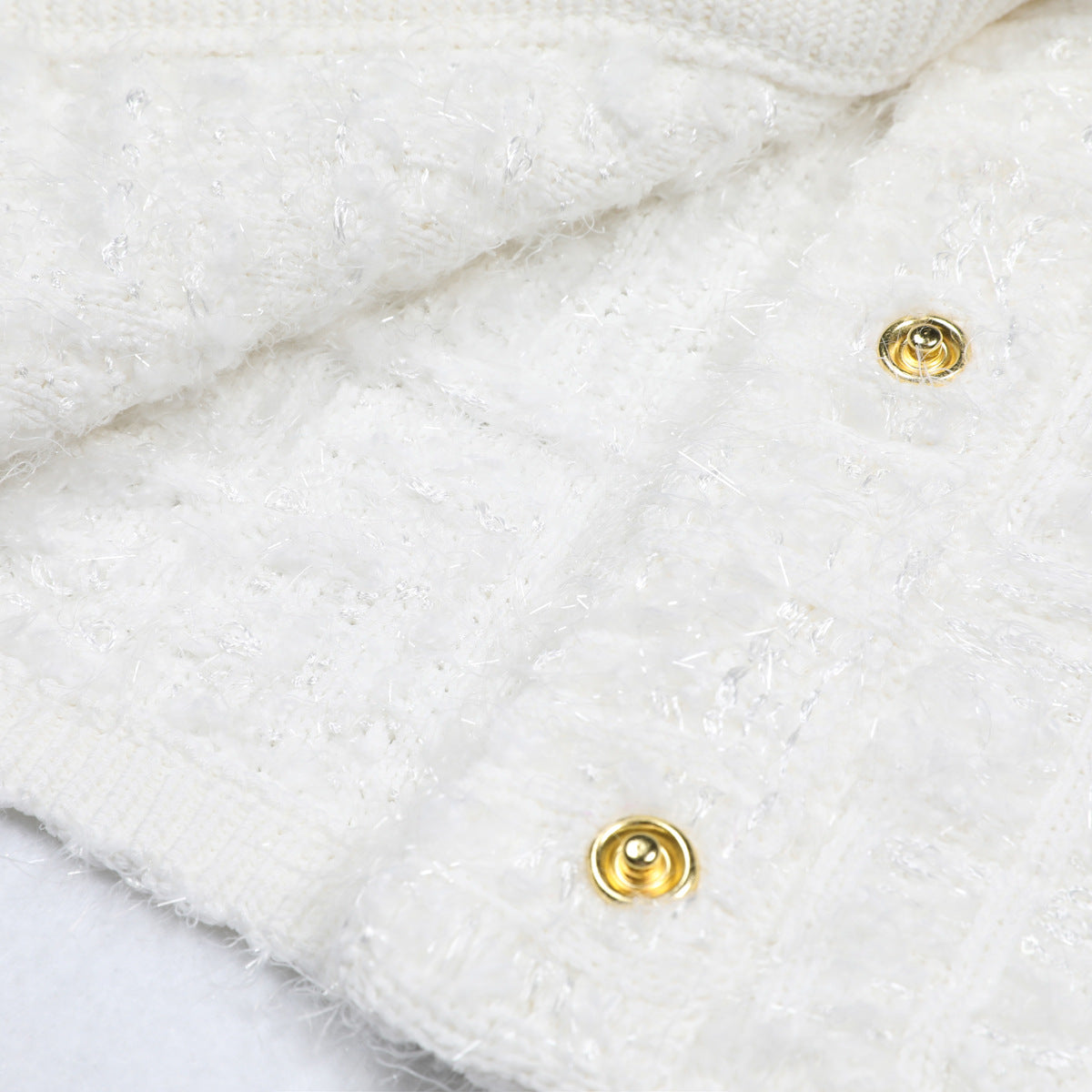 Carmen Gold Button Cardigan