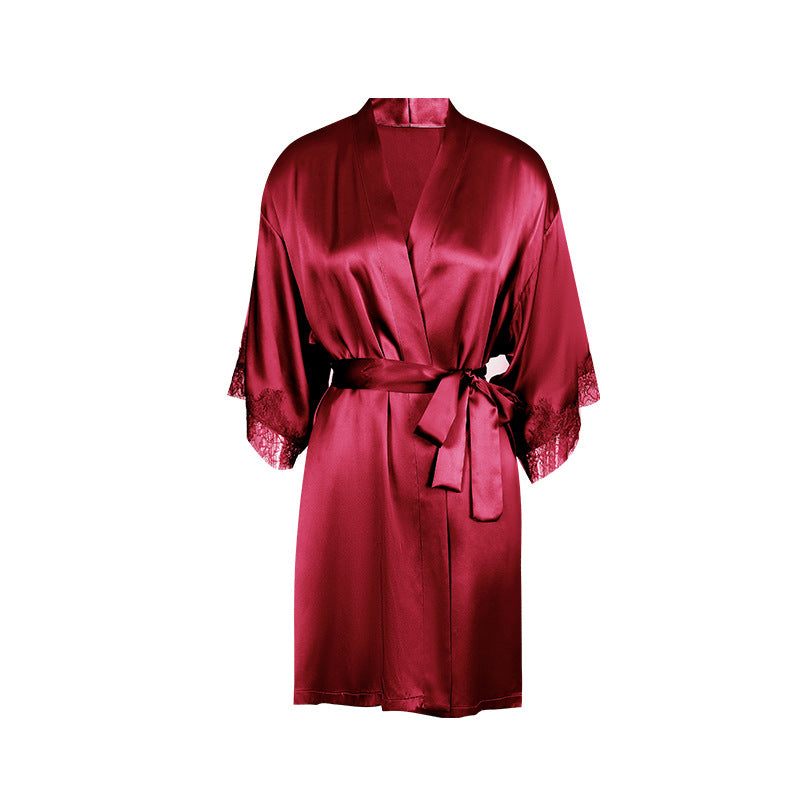 Daniella Mulberry Silk Robe & Dress Nightgown Set