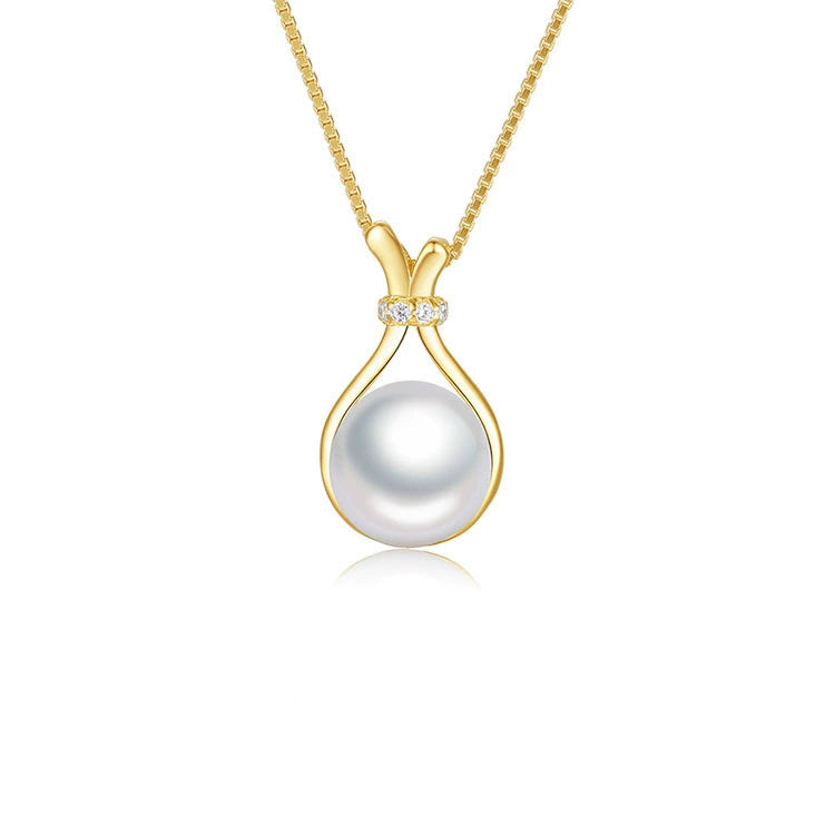 Khya 925 Silver White Freshwater Pearl Necklace