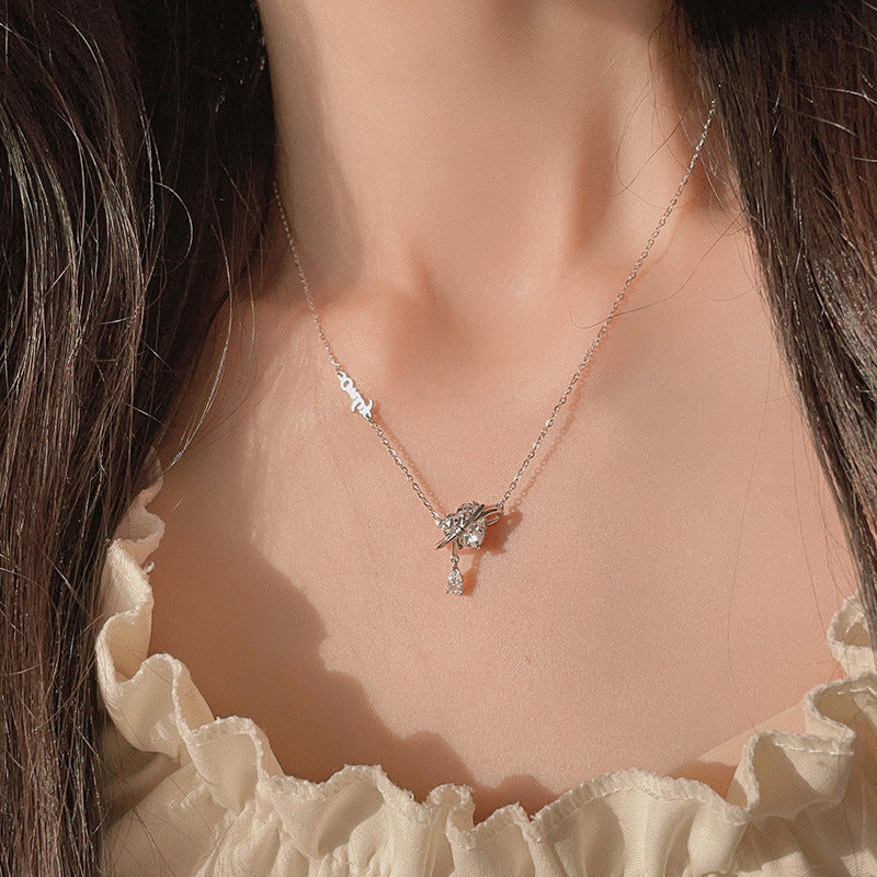 Tory Heart Wrap Teardrop Necklace