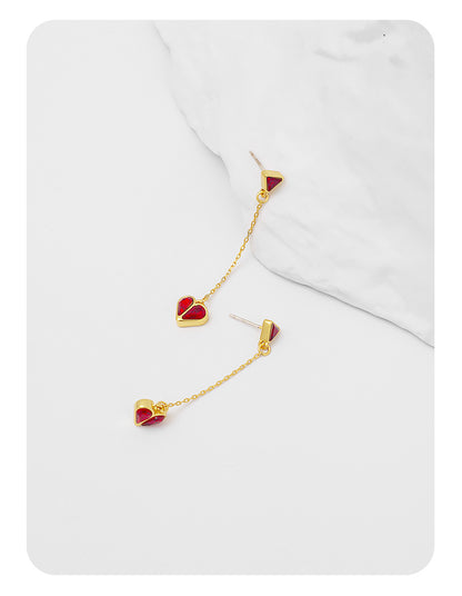 Noma Dangling Heart Earrings