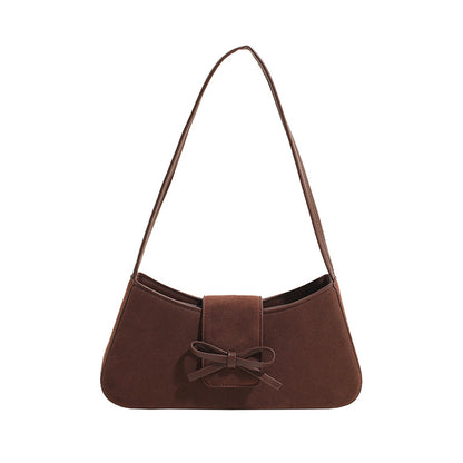 Tori Suede Shoulder Bag