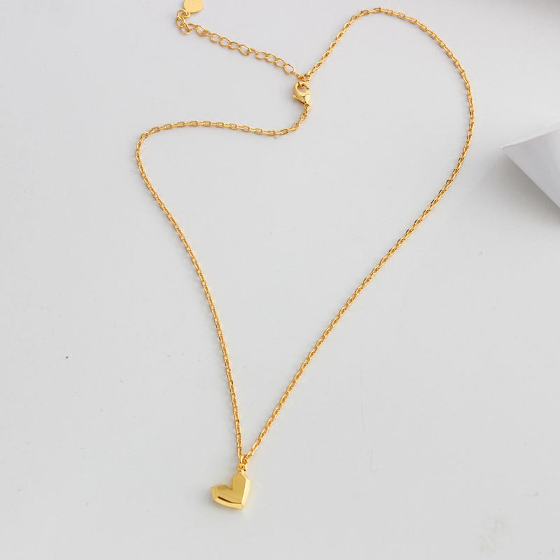 Shanice Geometric Heart Pendant Necklace