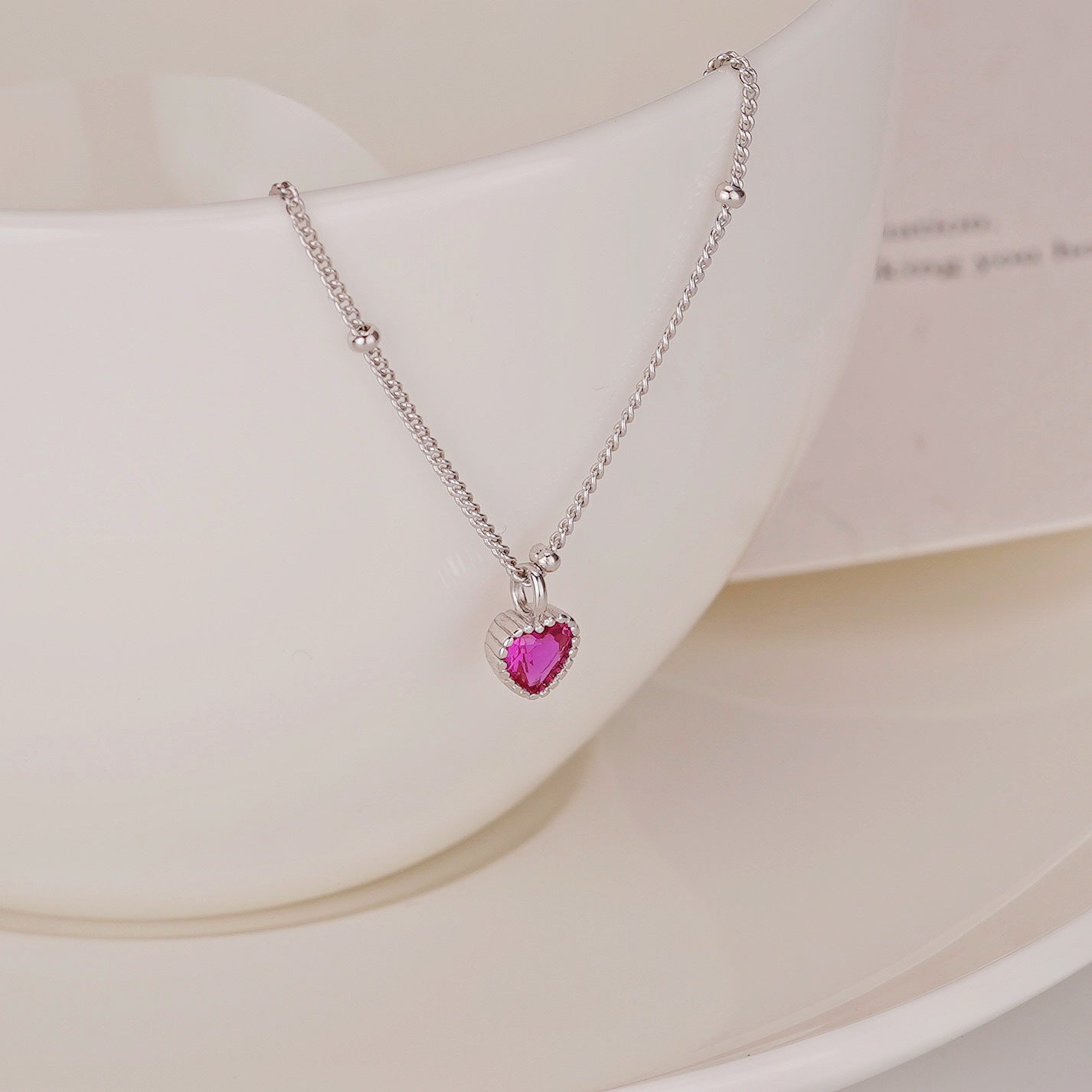 Kina Ruby Heart Pendant