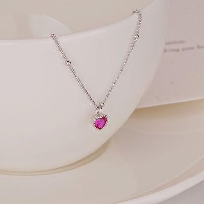 Kina Ruby Heart Pendant