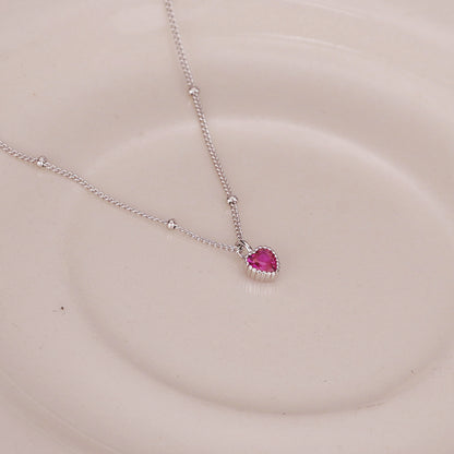 Kina Ruby Heart Pendant