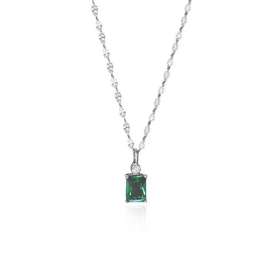 Merleen Emerald Pendant Necklace