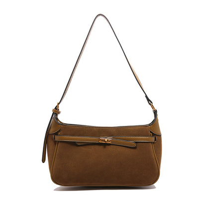 Ava Suede Shoulder Bag