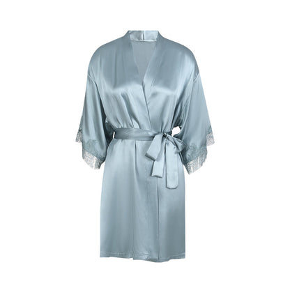 Daniella Mulberry Silk Robe & Dress Nightgown Set