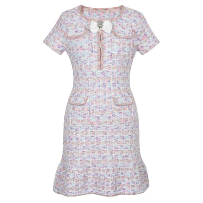 Tasha Pocketed Tweed Mini Dress