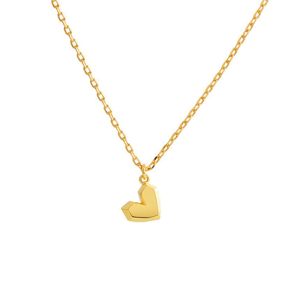 Shanice Geometric Heart Pendant Necklace